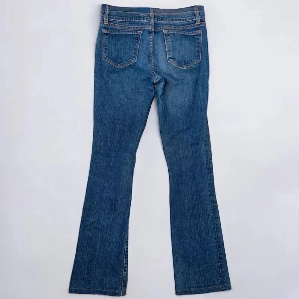 ⭐️J Brand Jeans Ripped Bootcut Medium Wash Size 27 8.5” Rise - Picture 2 of 9